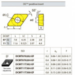DCMT070202-EF YBG205 твердосплавная пластина DCMT070202-EF YBG205 твердосплавная пластина