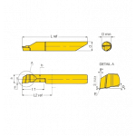 M552BCBR20L20RVBX вставка цельная расточная M552BCBR20L20RVBX вставка цельная расточная