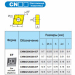 CNMG120404-ЕF YBG205 пластина CNMG120404-ЕF YBG205 пластина